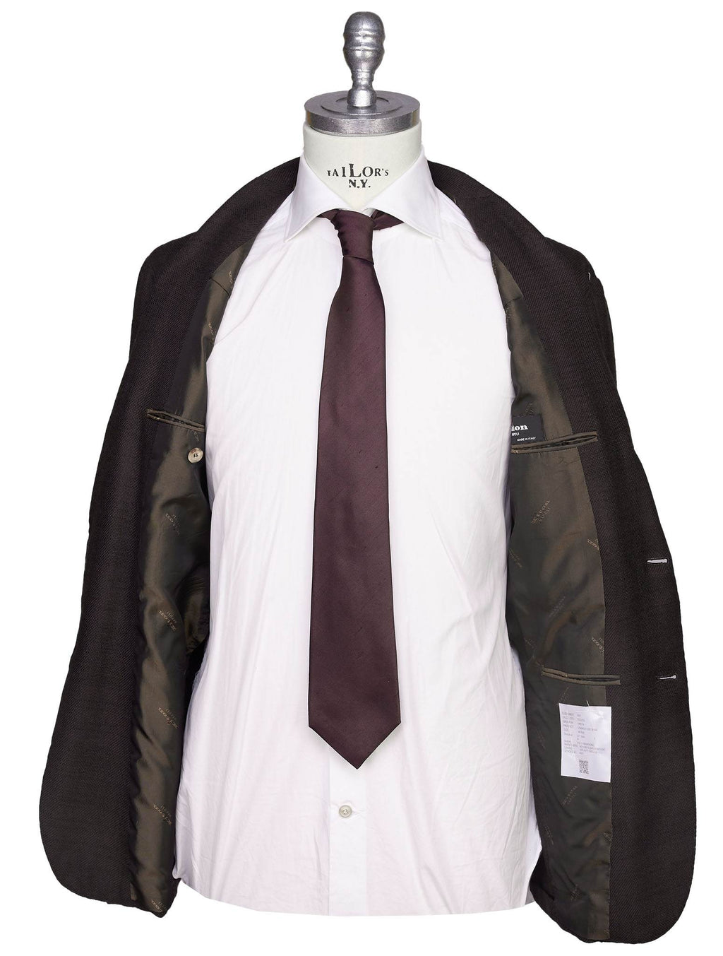 Kiton Brown Cashmere Silk Blazer
