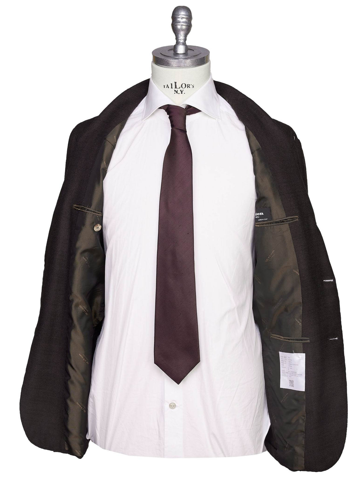 Kiton Brown Cashmere Silk Blazer
