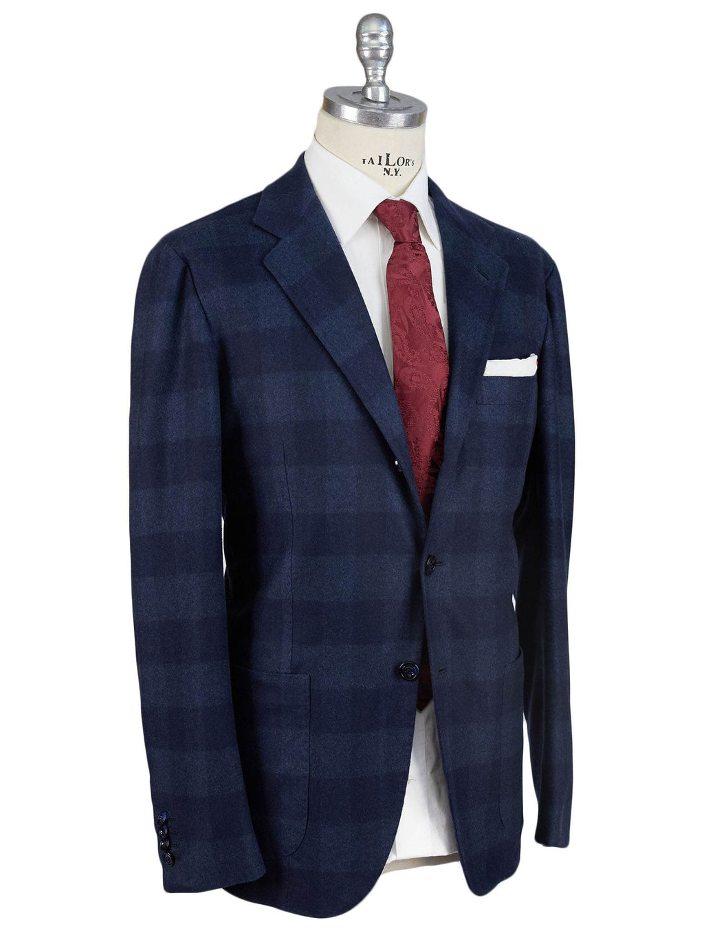Kiton Kiton Blue Cashmere Blazer Blue 001