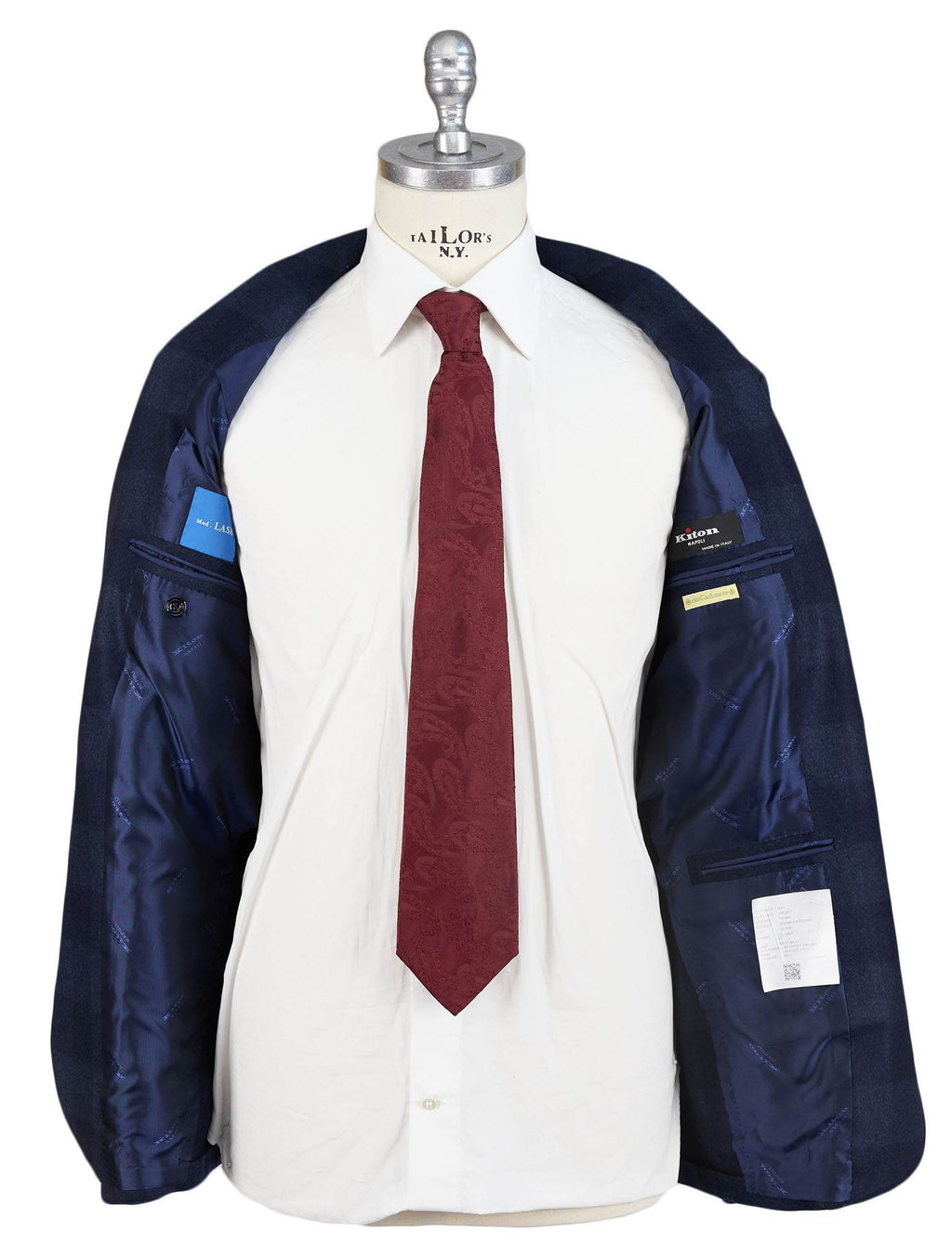 Kiton Blue Cashmere Blazer
