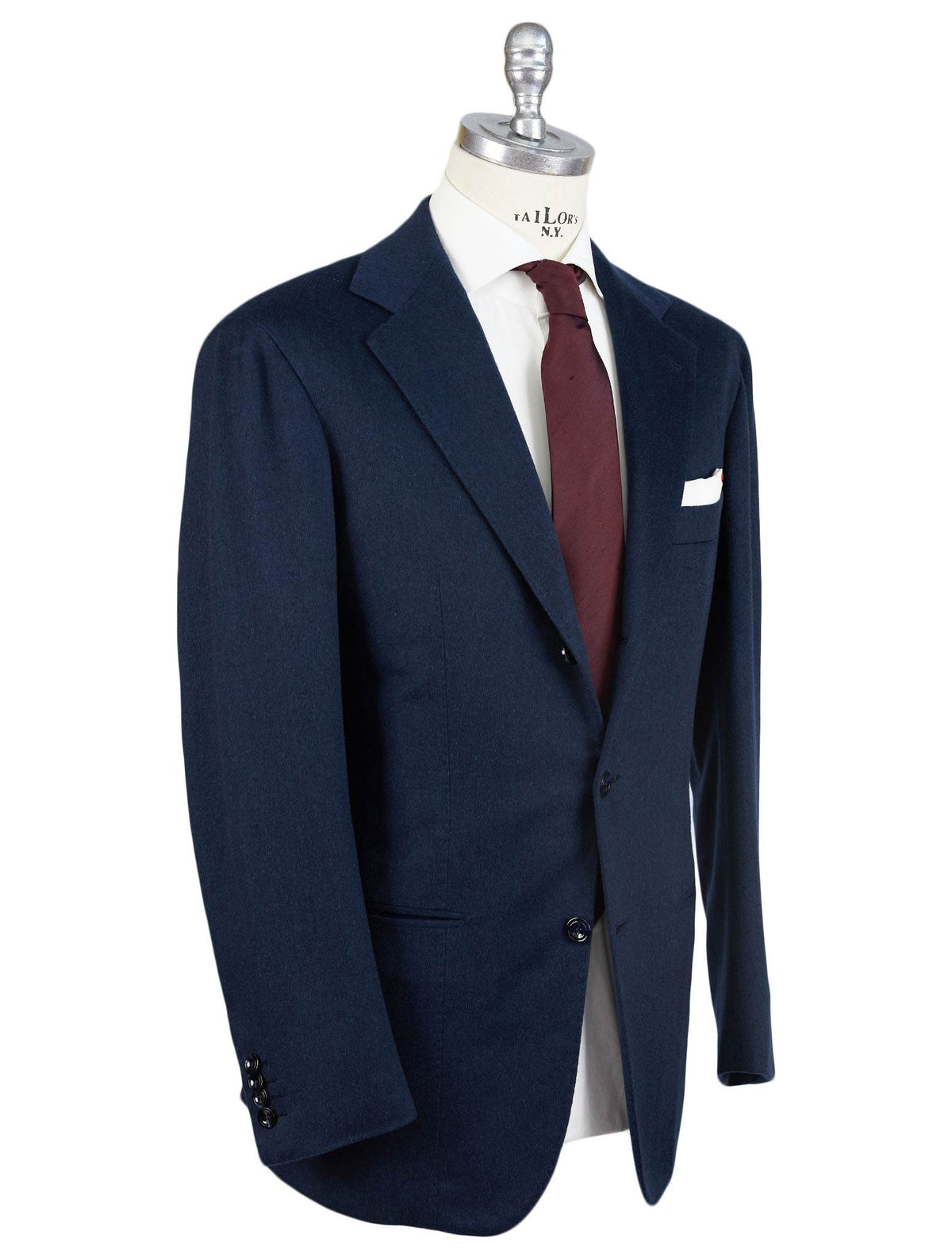 Kiton Kiton Blue Cashmere Blazer Blue 001