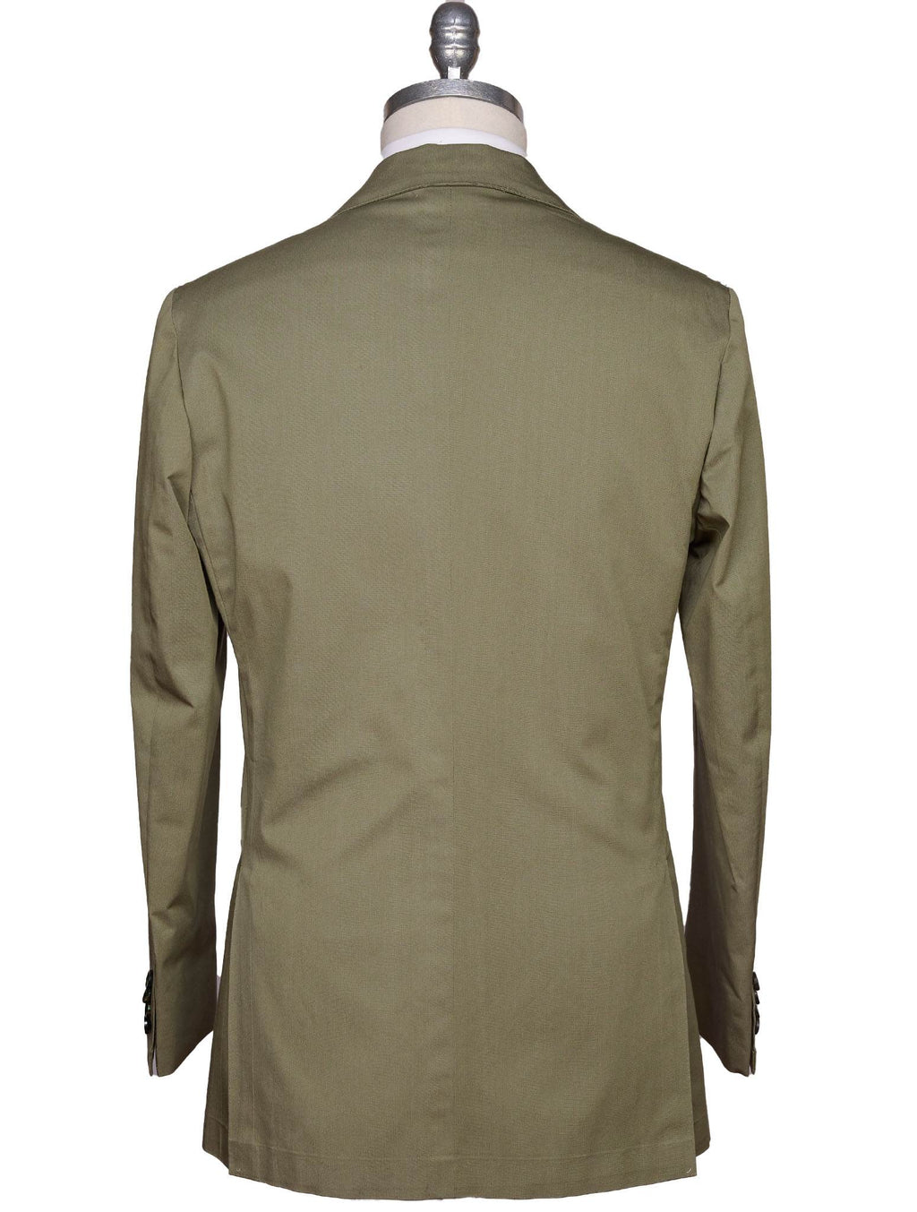 Kiton Green Lycra Viscose Silk Ea Blazer