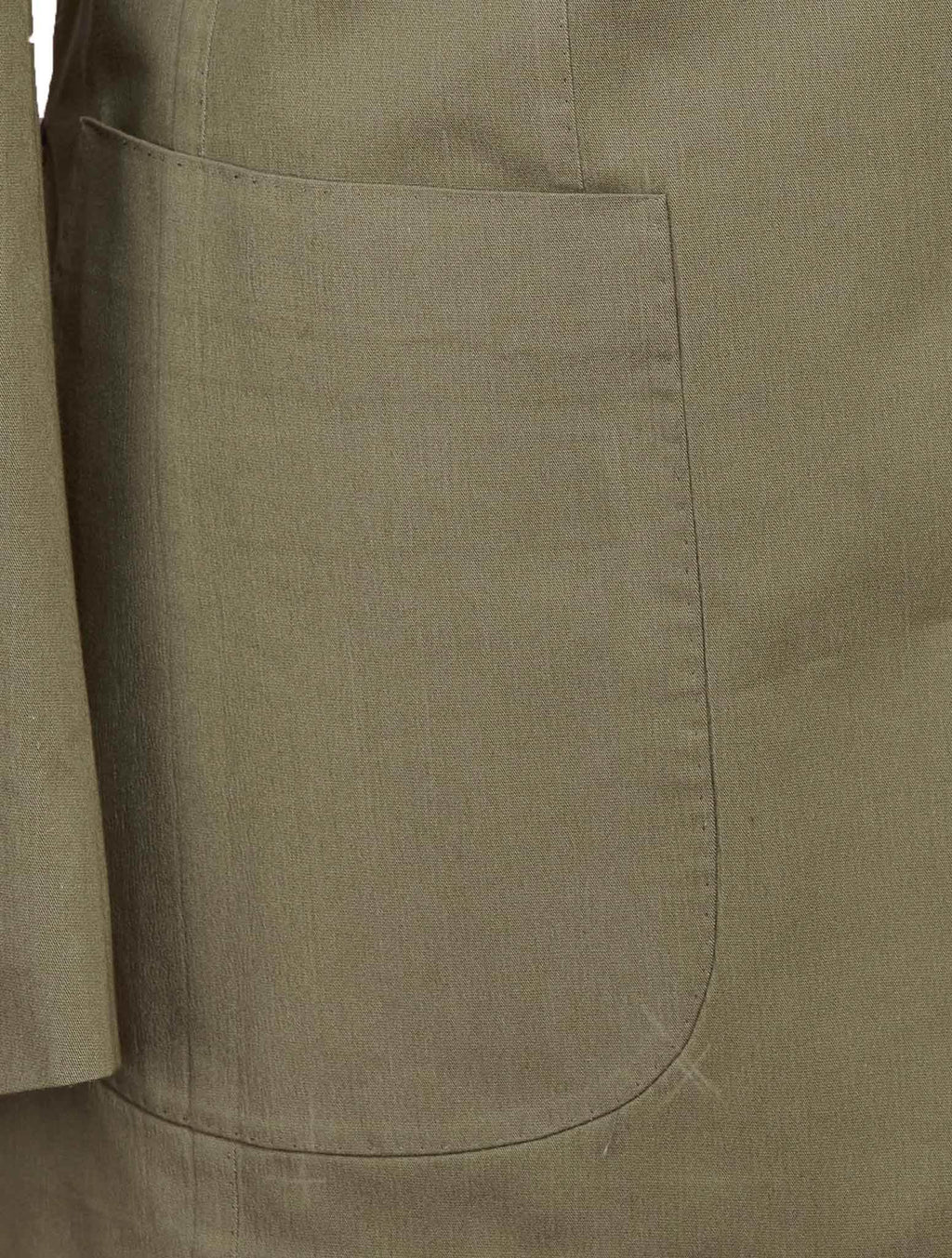 Kiton Green Lycra Viscose Silk Ea Blazer