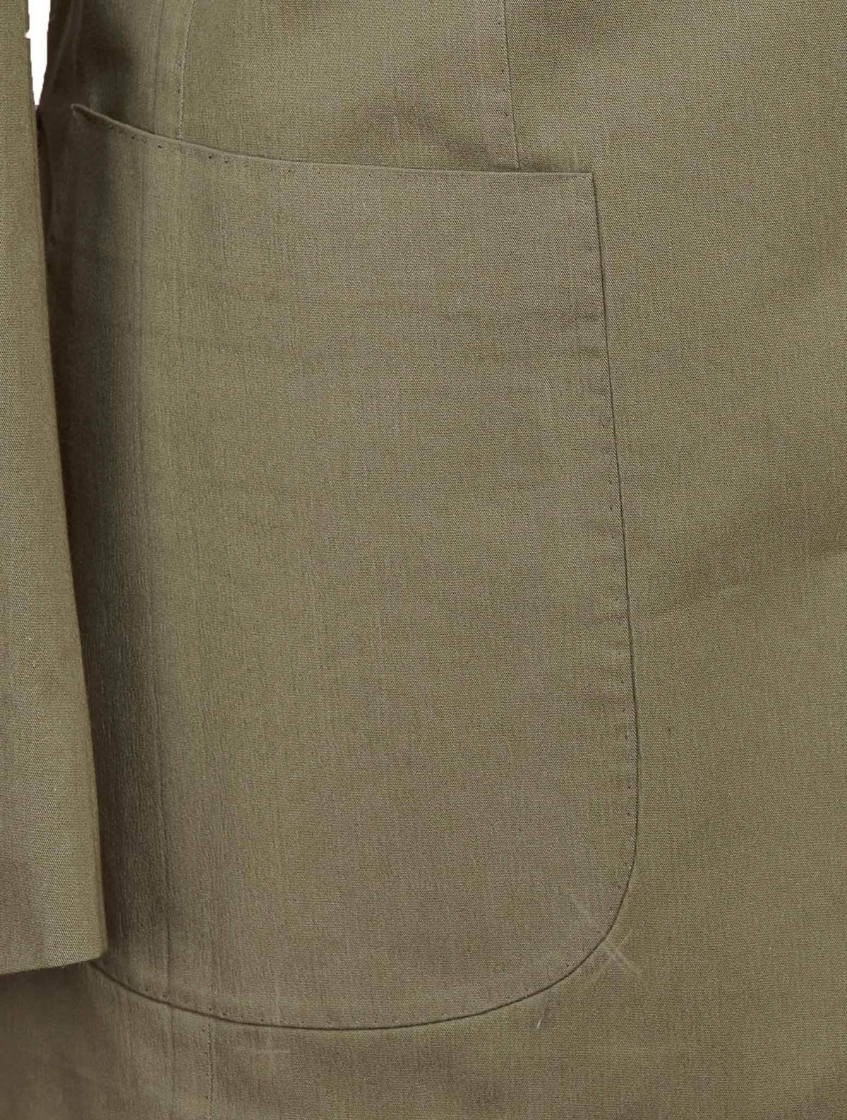 Kiton Green Lycra Viscose Silk Ea Blazer