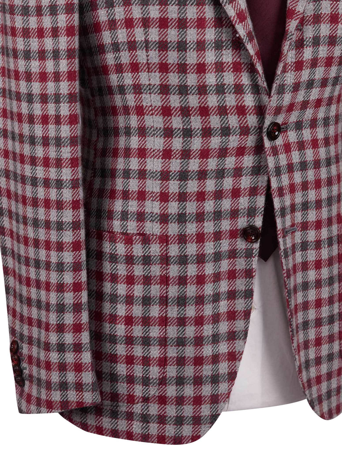 Kiton Multicolor Silk Cashmere Blazer