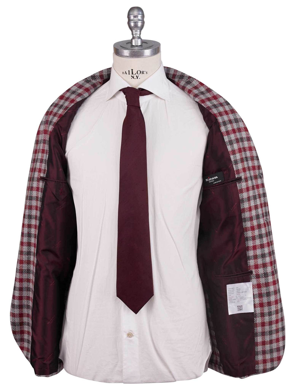 Kiton Multicolor Silk Cashmere Blazer