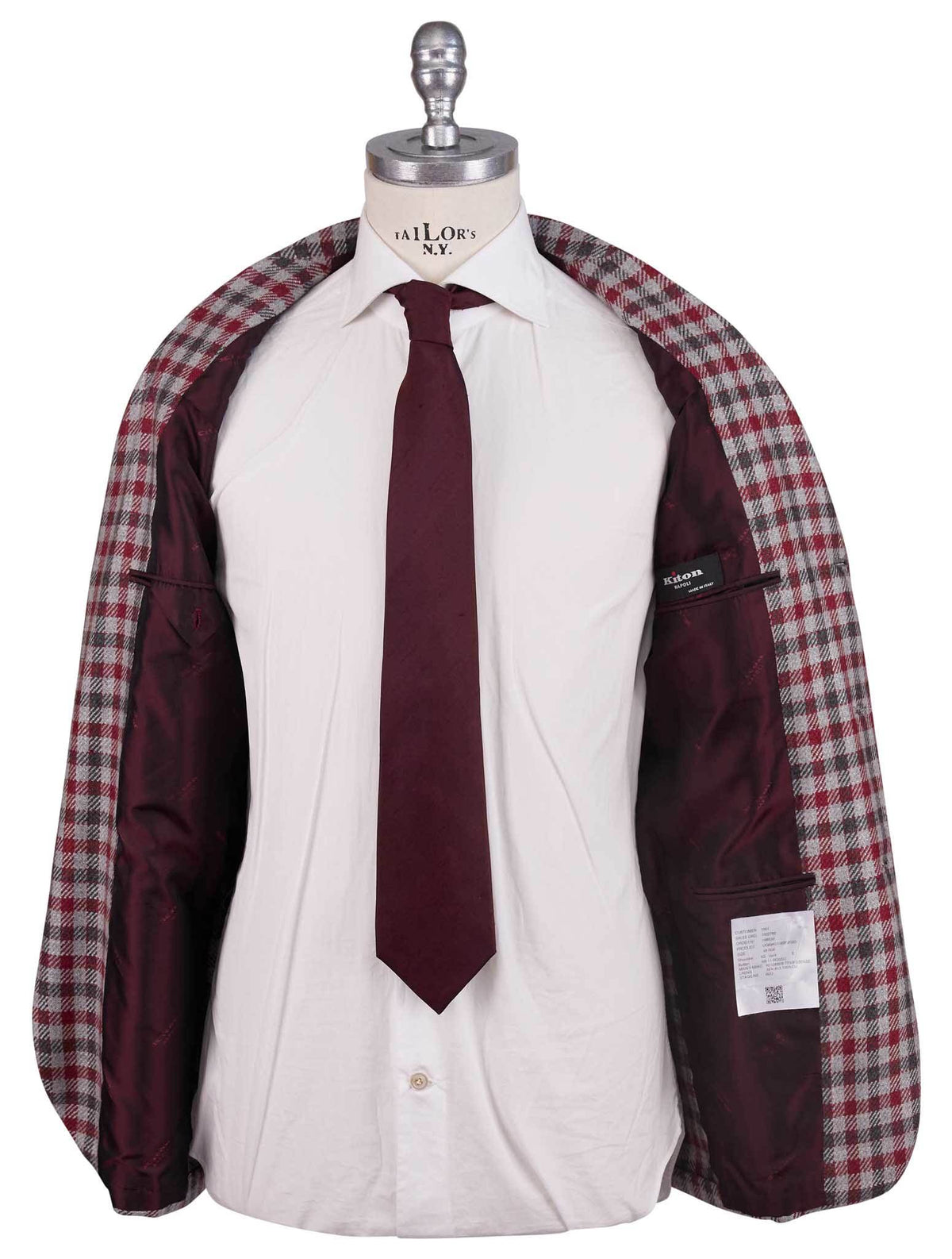 Kiton Multicolor Silk Cashmere Blazer