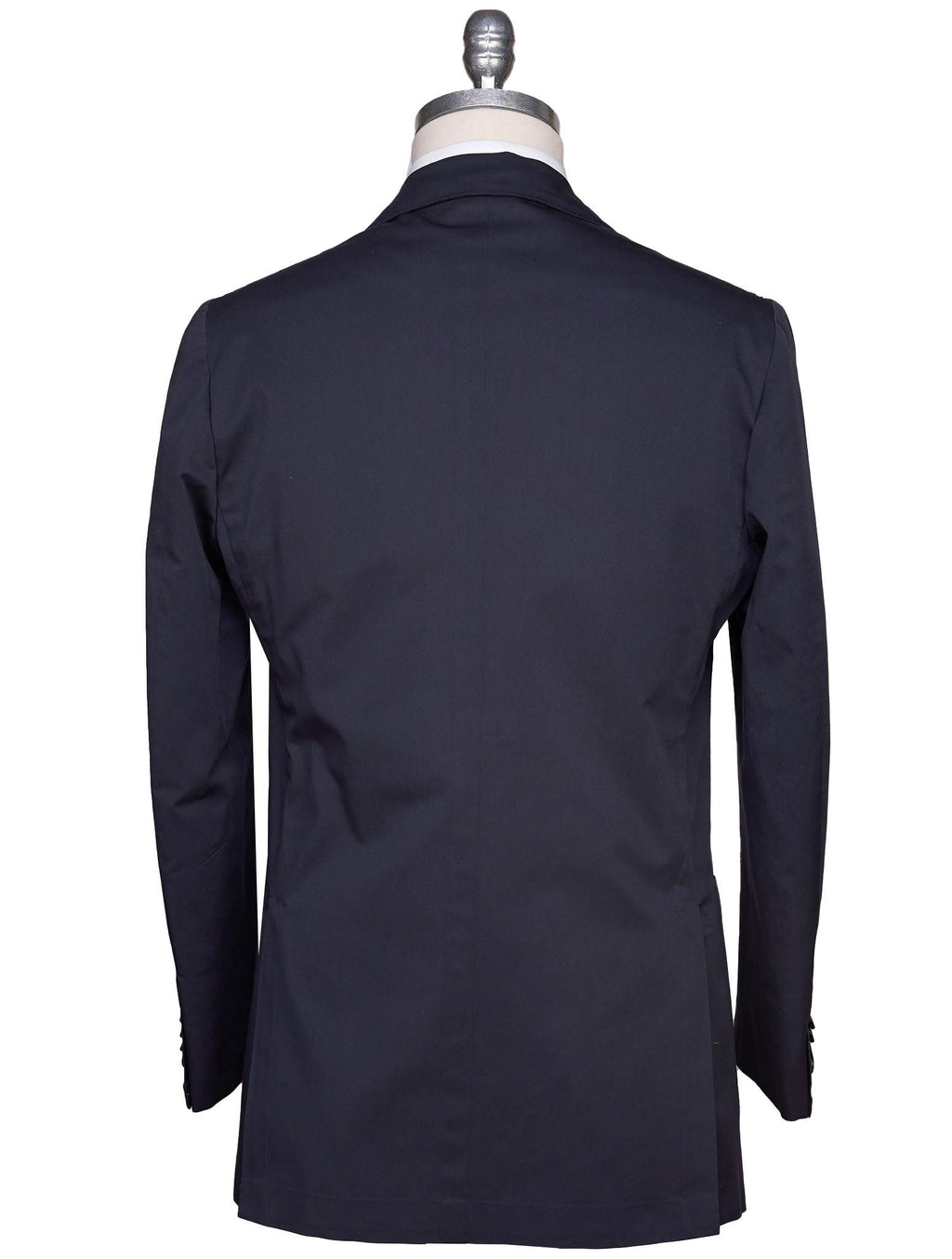 Kiton Blue Lycra Viscose Silk Ea Blazer