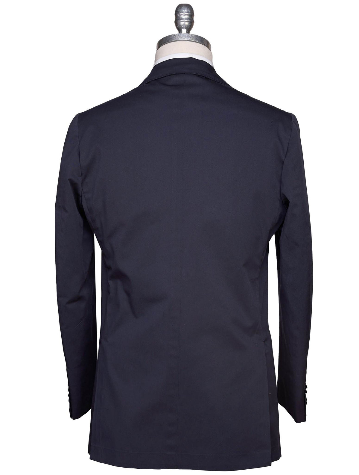 Kiton Blue Lycra Viscose Silk Ea Blazer