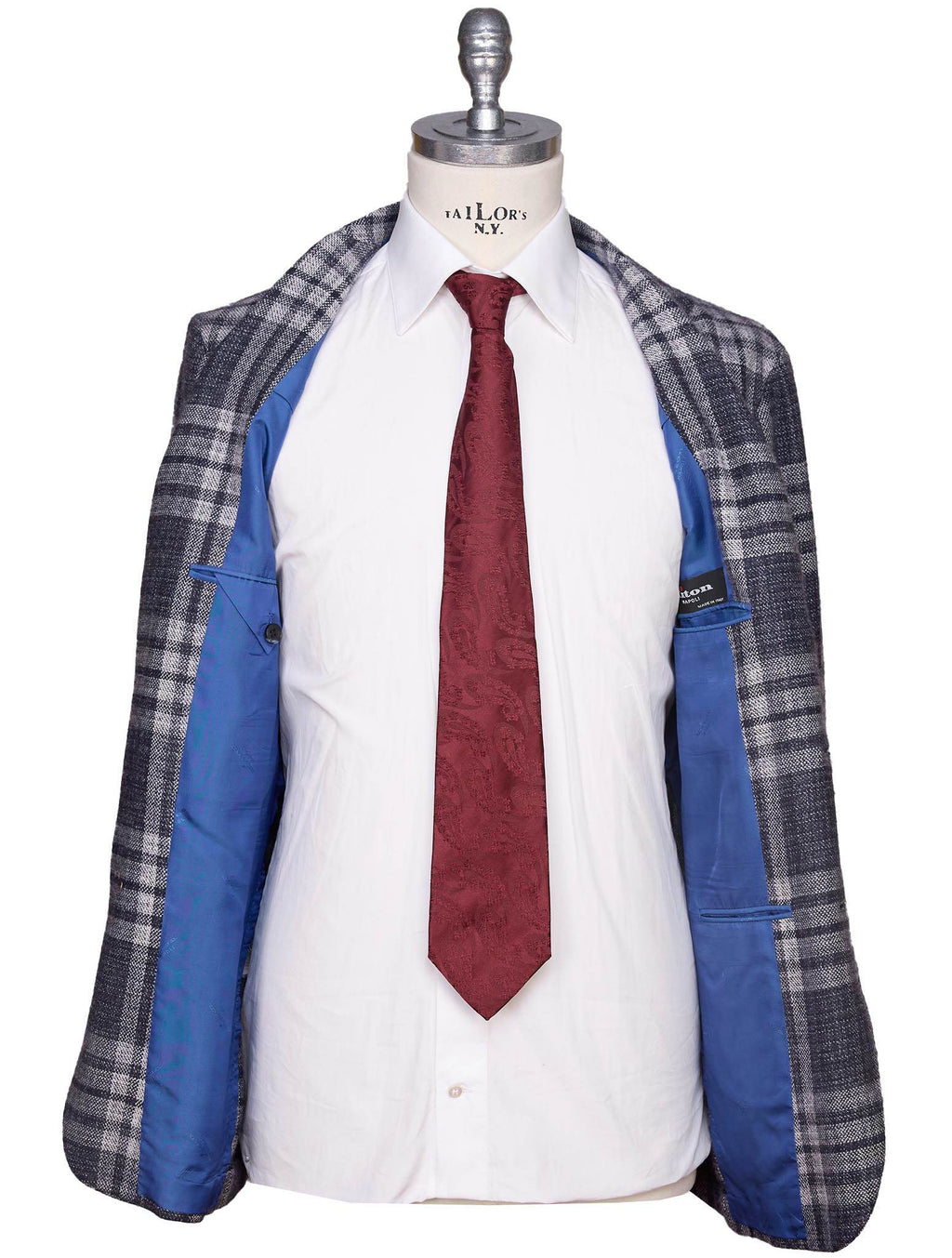 Kiton Multicolor Cashmere Silk Blazer
