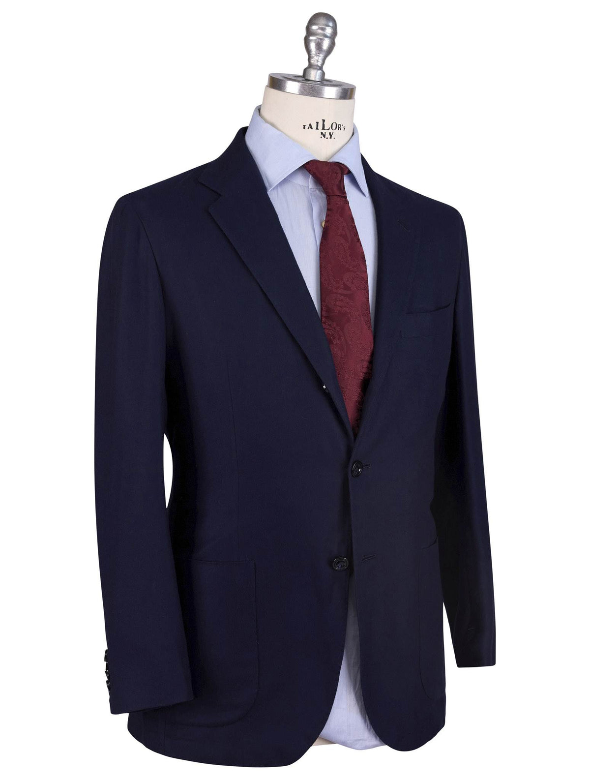 Kiton Kiton Blue Vicuna Perù Silk Blazer Blue 001