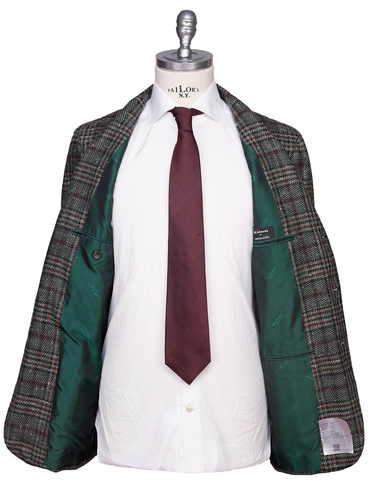Kiton Multicolor Cashmere Silk Blazer