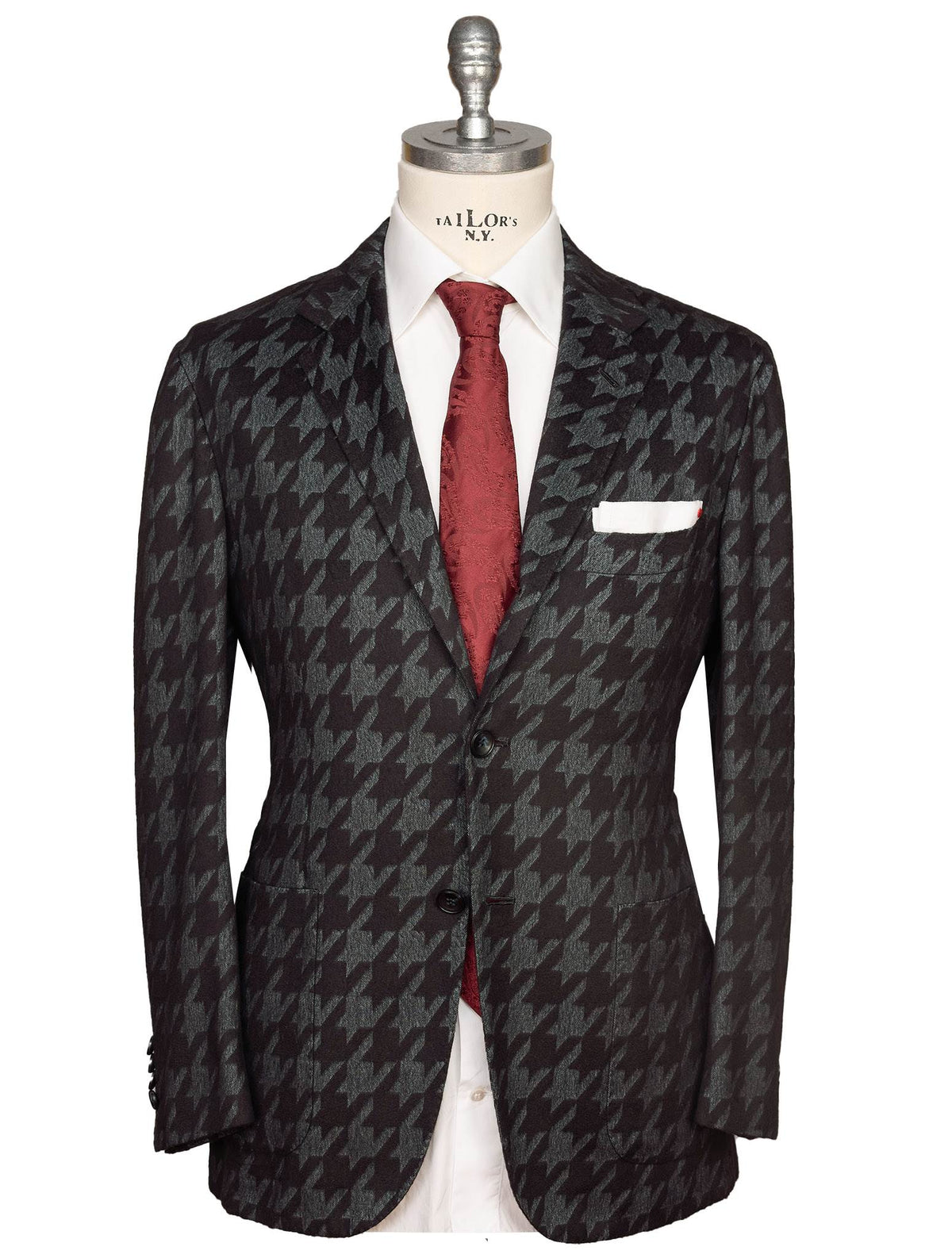 Kiton Kiton Black Blue Vicuna Peru Silk Blazer Black / Blue 000