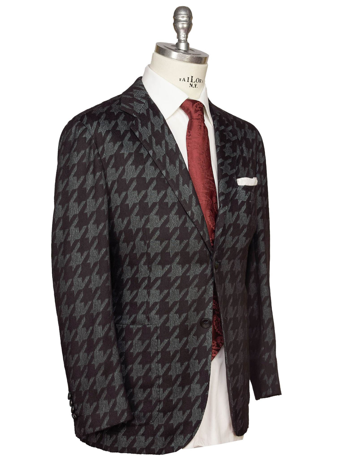 Kiton Kiton Black Blue Vicuna Peru Silk Blazer Black / Blue 001