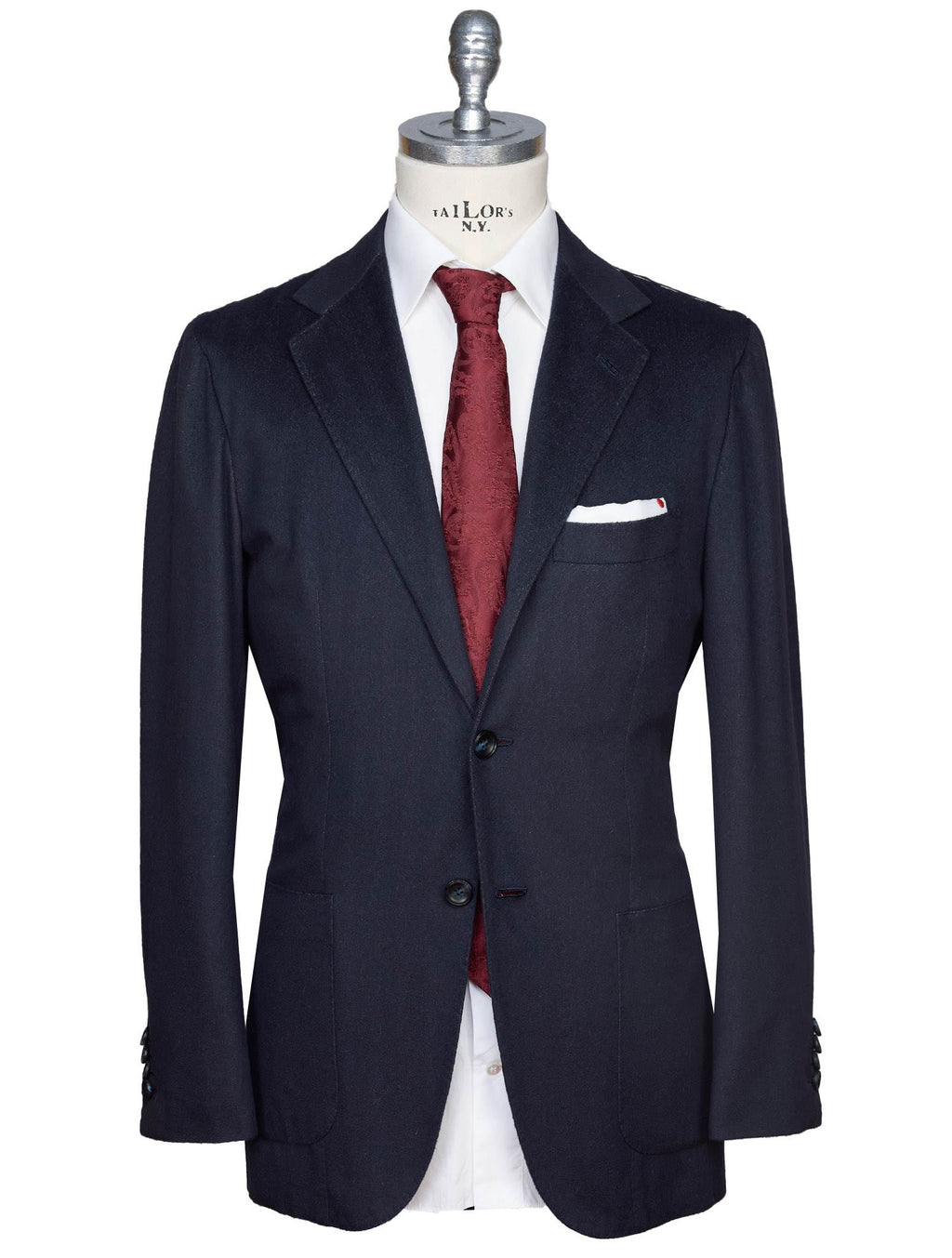 Kiton Kiton Blue Vicuna Peru Silk Blazer Blue 000
