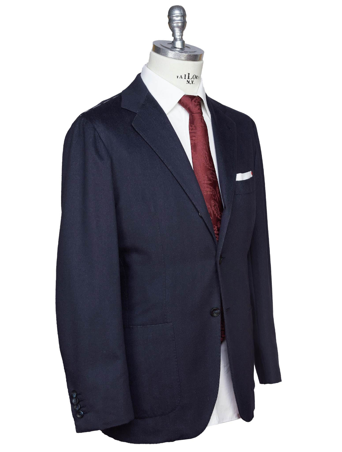 Kiton Kiton Blue Vicuna Peru Silk Blazer Blue 001