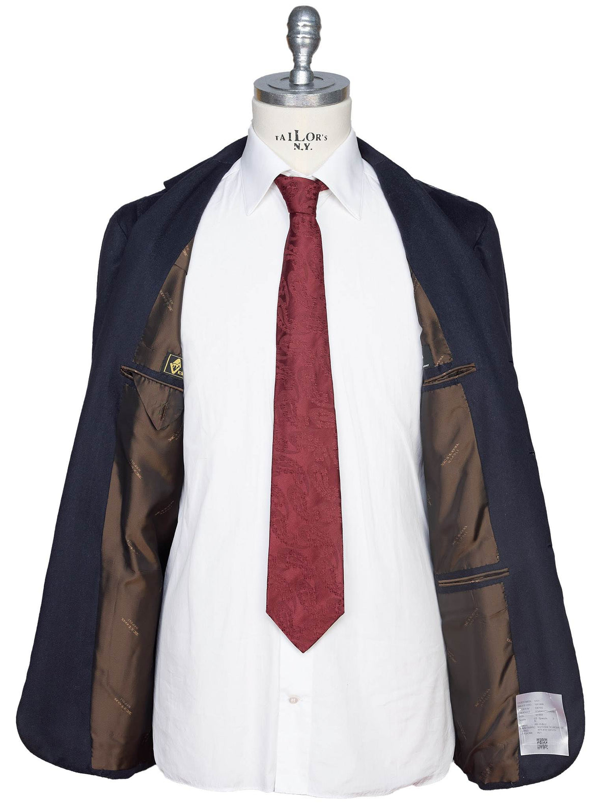 Kiton Blue Vicuna Peru Silk Blazer