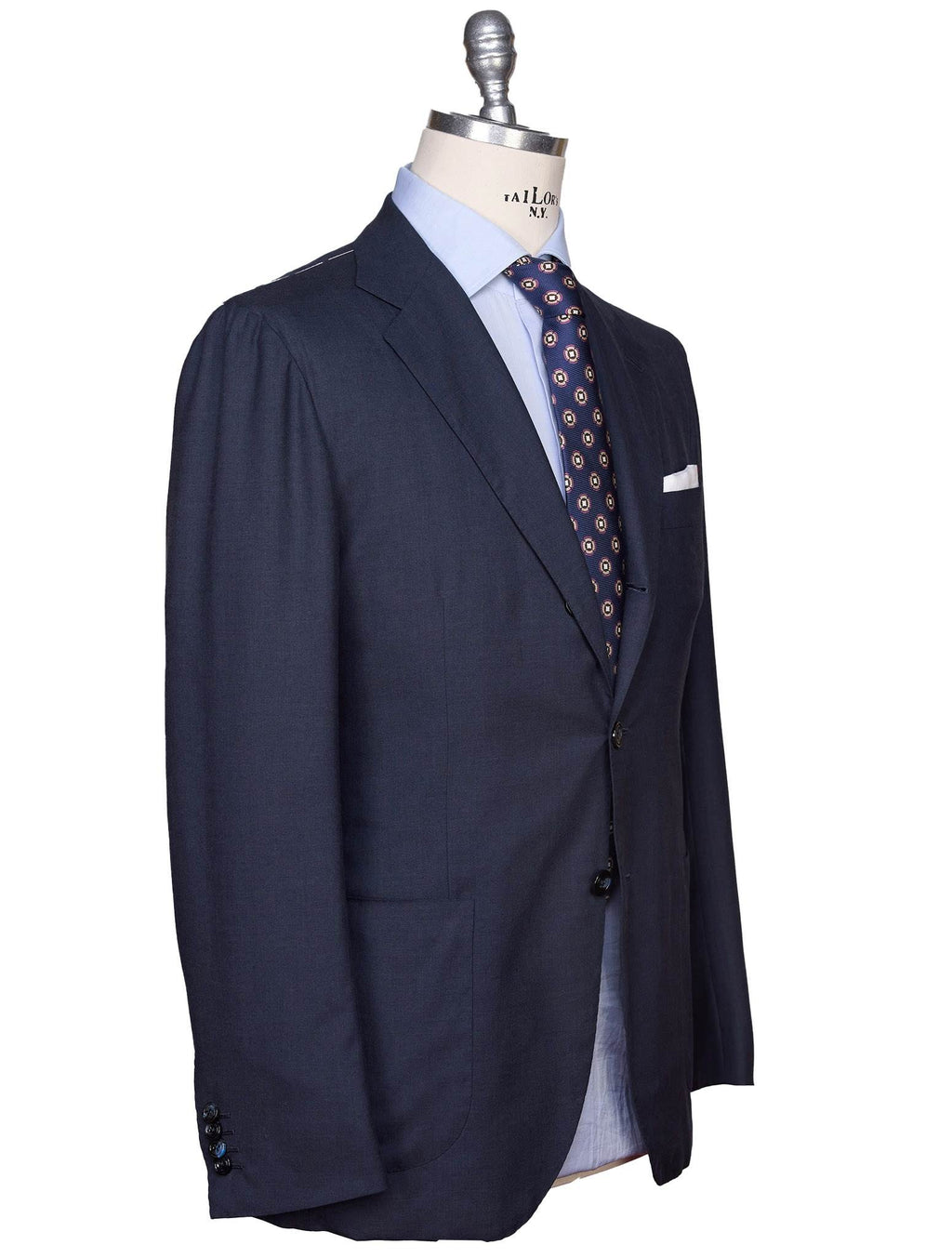 Kiton Kiton Blue Cashmere Blazer Blue 001