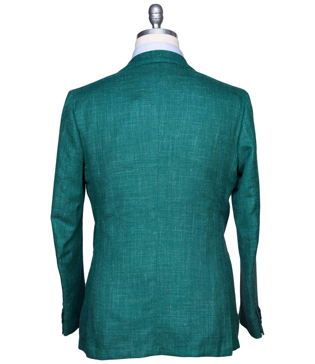 Kiton Green Cashmere Virgin Wool Silk Linen Blazer