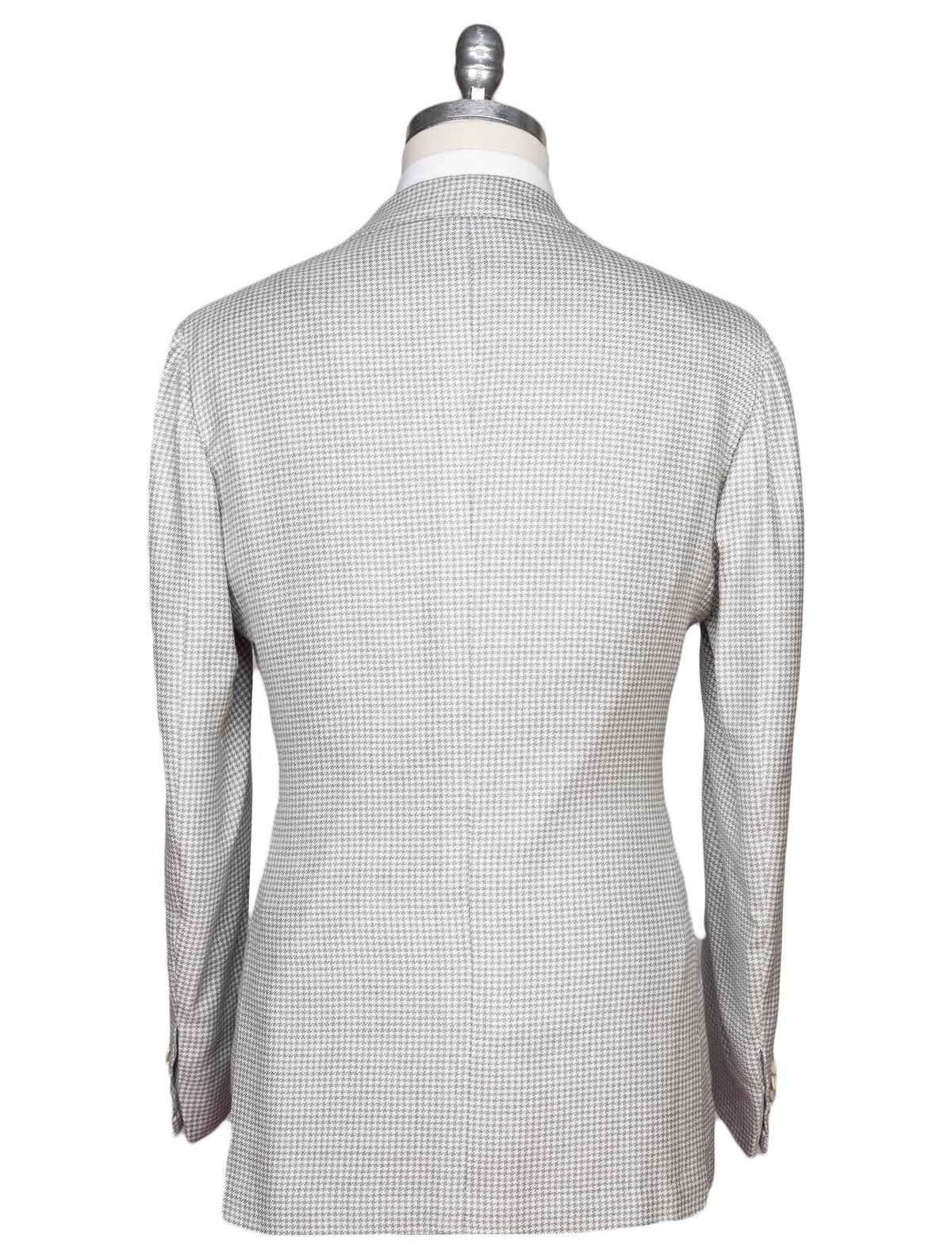 Kiton Gray White Cashmere Blazer