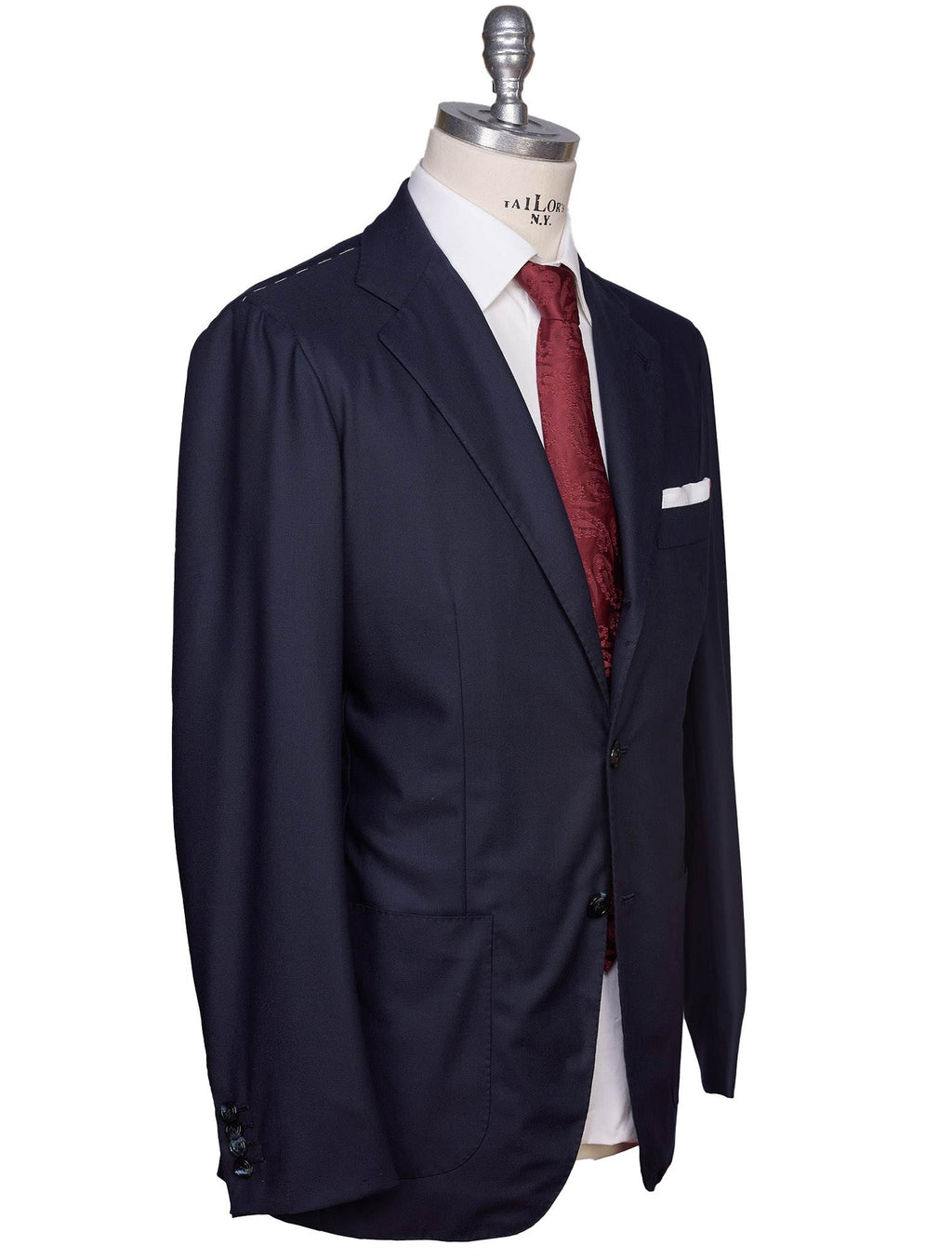 Kiton Kiton Blue Virgin Wool 13