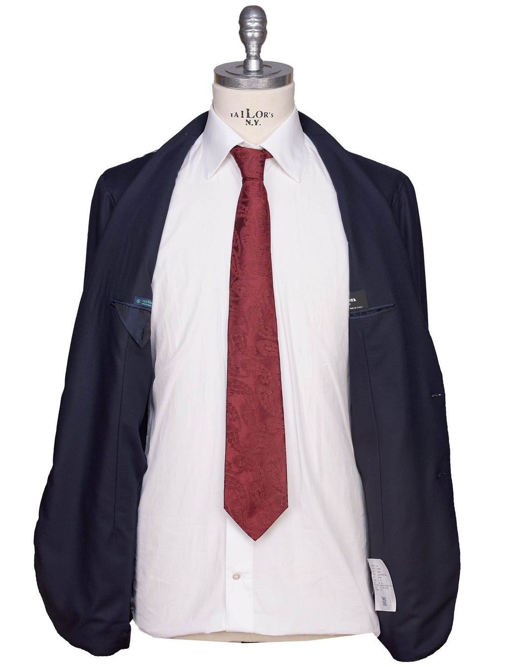 Kiton Blue Virgin Wool 13,4 Micron Blazer