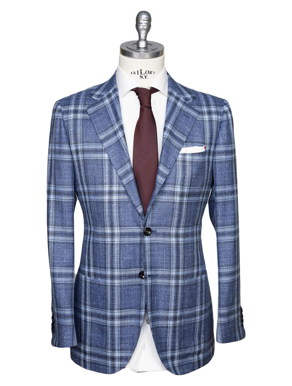 Kiton Kiton Multicolor Virgin Wool Silk Linen Blazer Multicolor 000