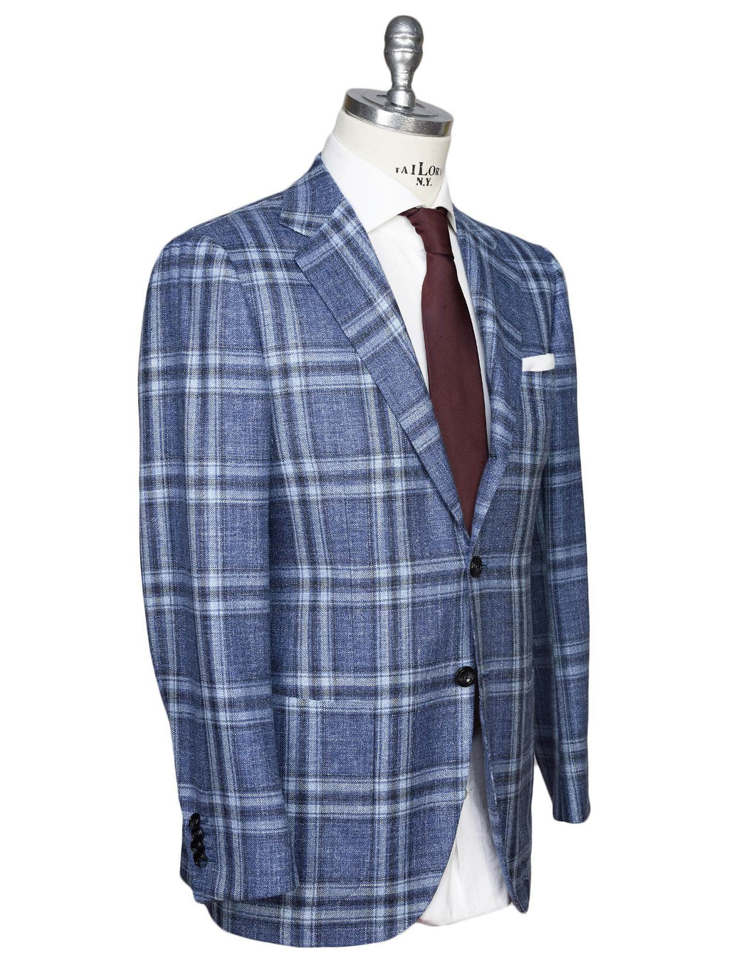 Kiton Kiton Multicolor Virgin Wool Silk Linen Blazer Multicolor 001