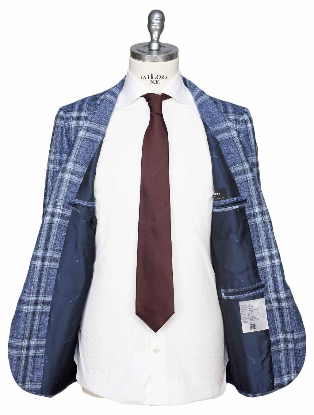 Kiton Multicolor Virgin Wool Silk Linen Blazer