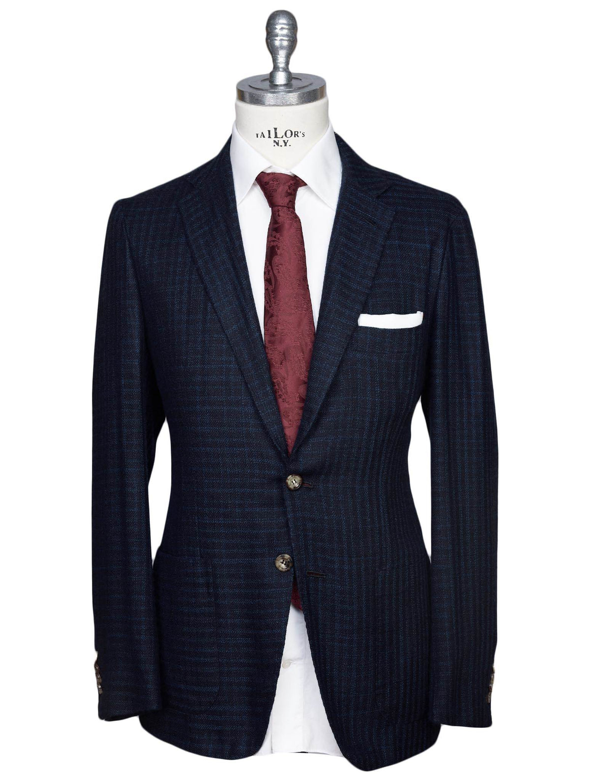 Kiton Multicolor Cashmere Silk Blazer