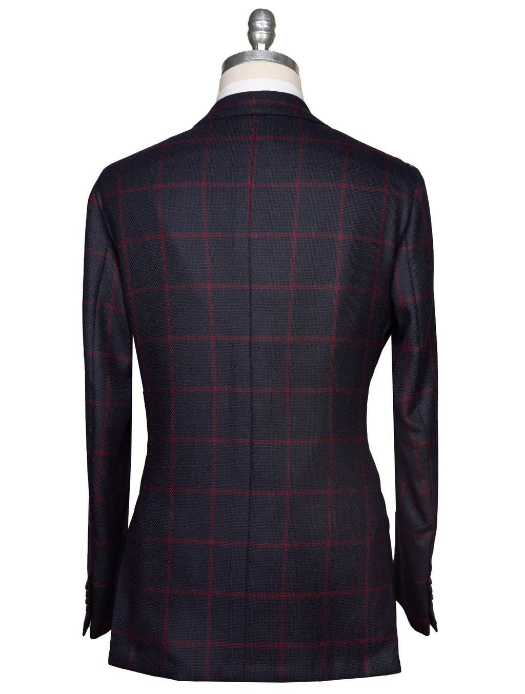 Kiton Blue Red Cashmere Blazer
