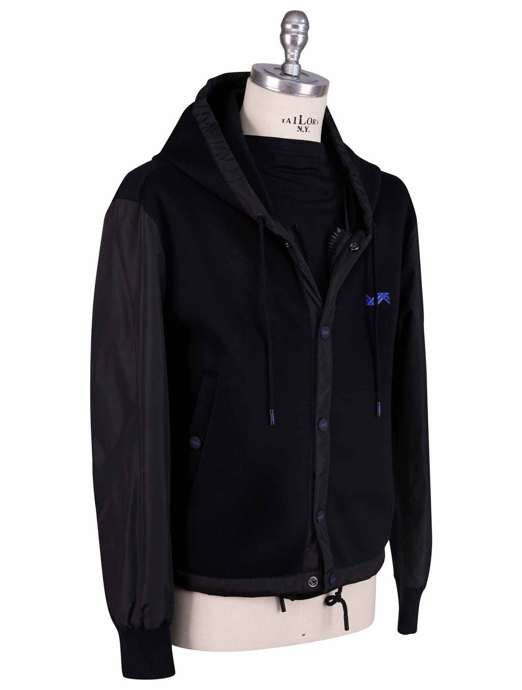 KNT Kiton Knt Black Modal Coat Black 001