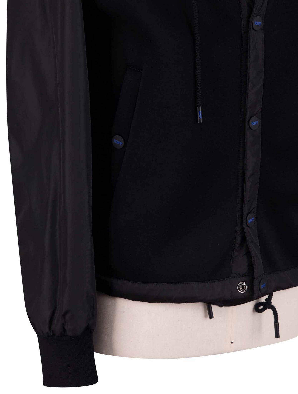 Kiton Knt Black Modal Coat