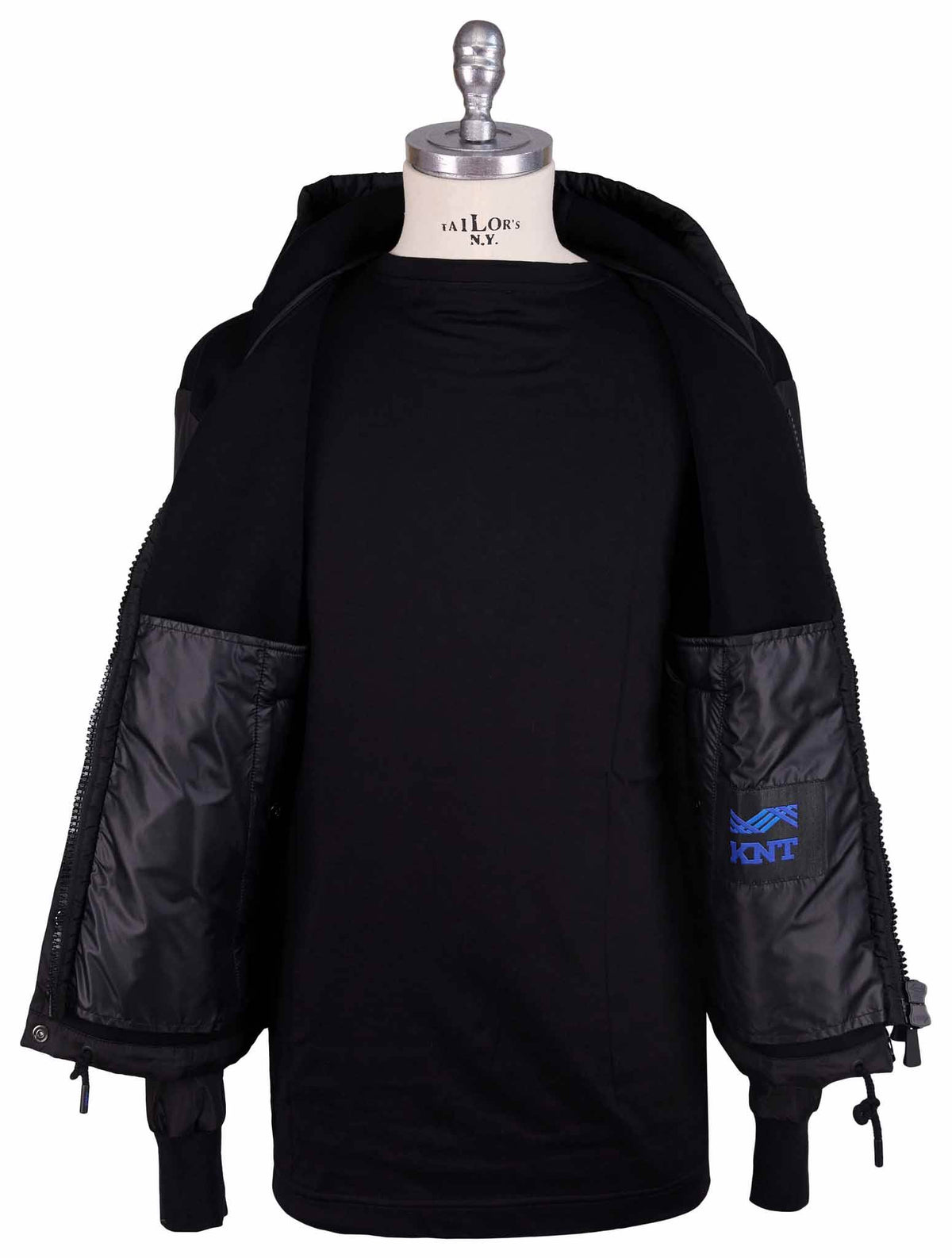 Kiton Knt Black Modal Coat