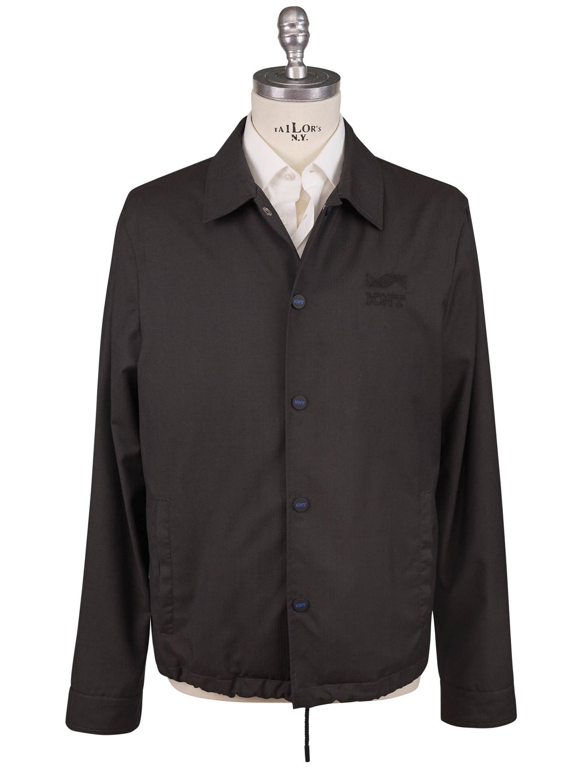 Kiton Knt Brown Virgin Wool Coat