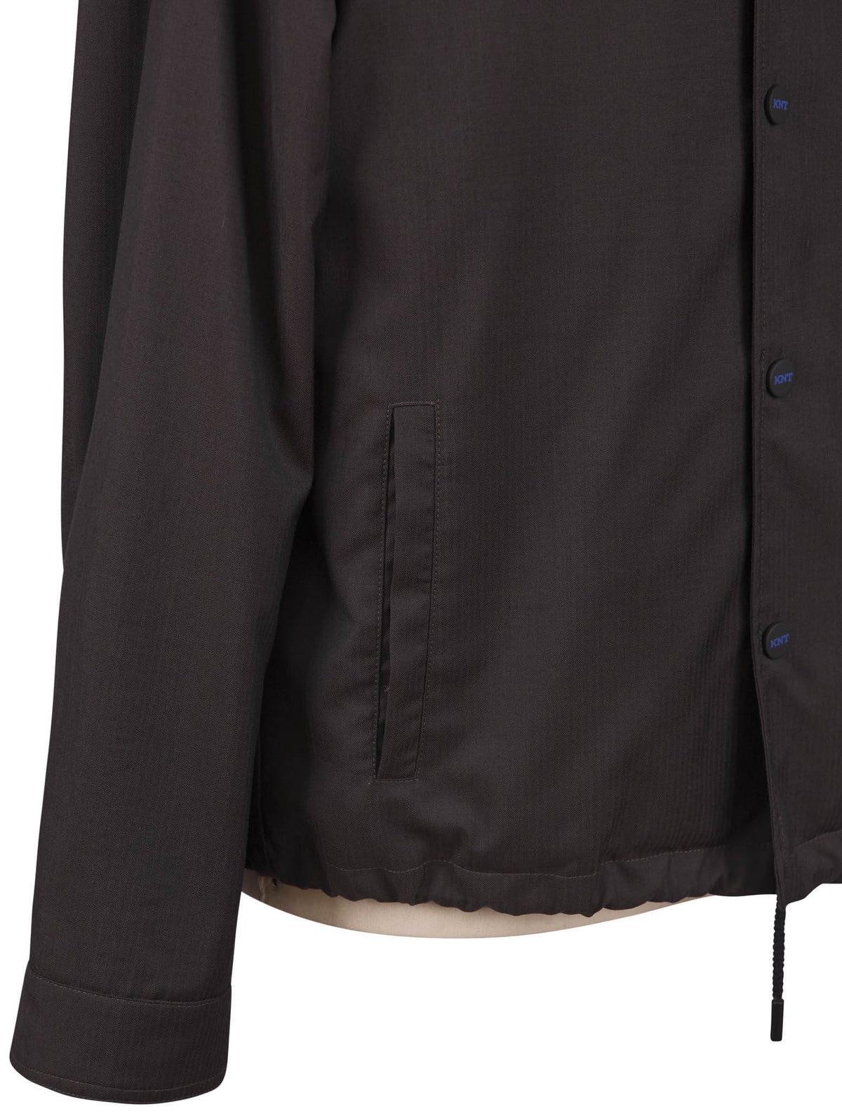 Kiton Knt Brown Virgin Wool Coat