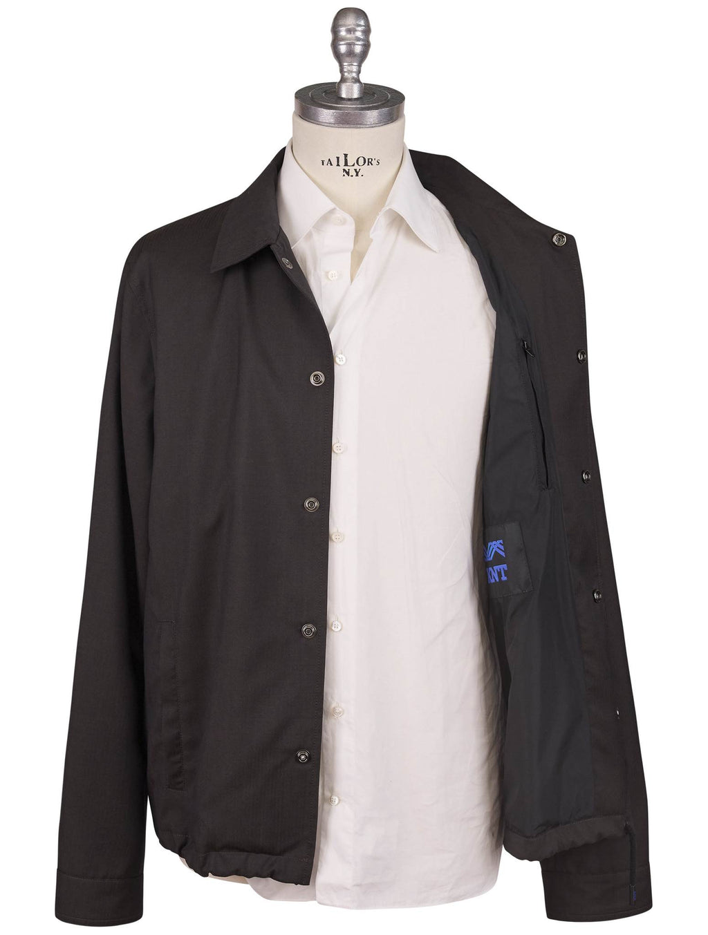 Kiton Knt Brown Virgin Wool Coat