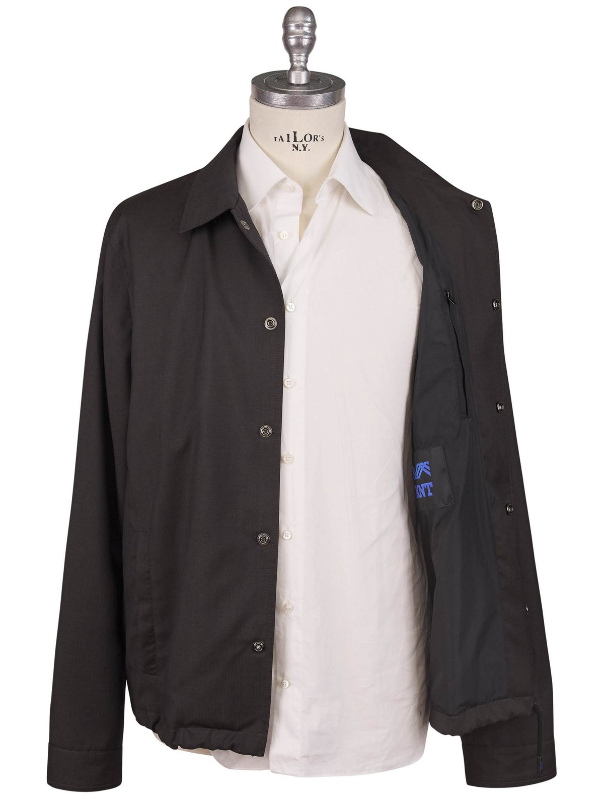 Kiton Knt Brown Virgin Wool Coat