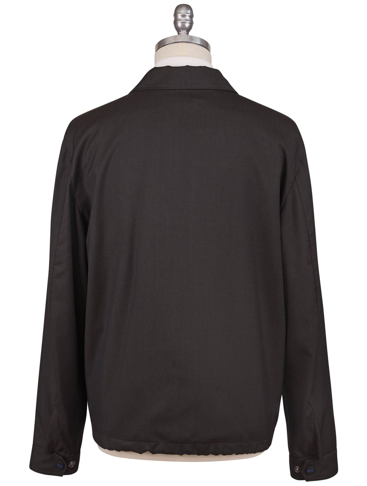Kiton Knt Brown Virgin Wool Coat