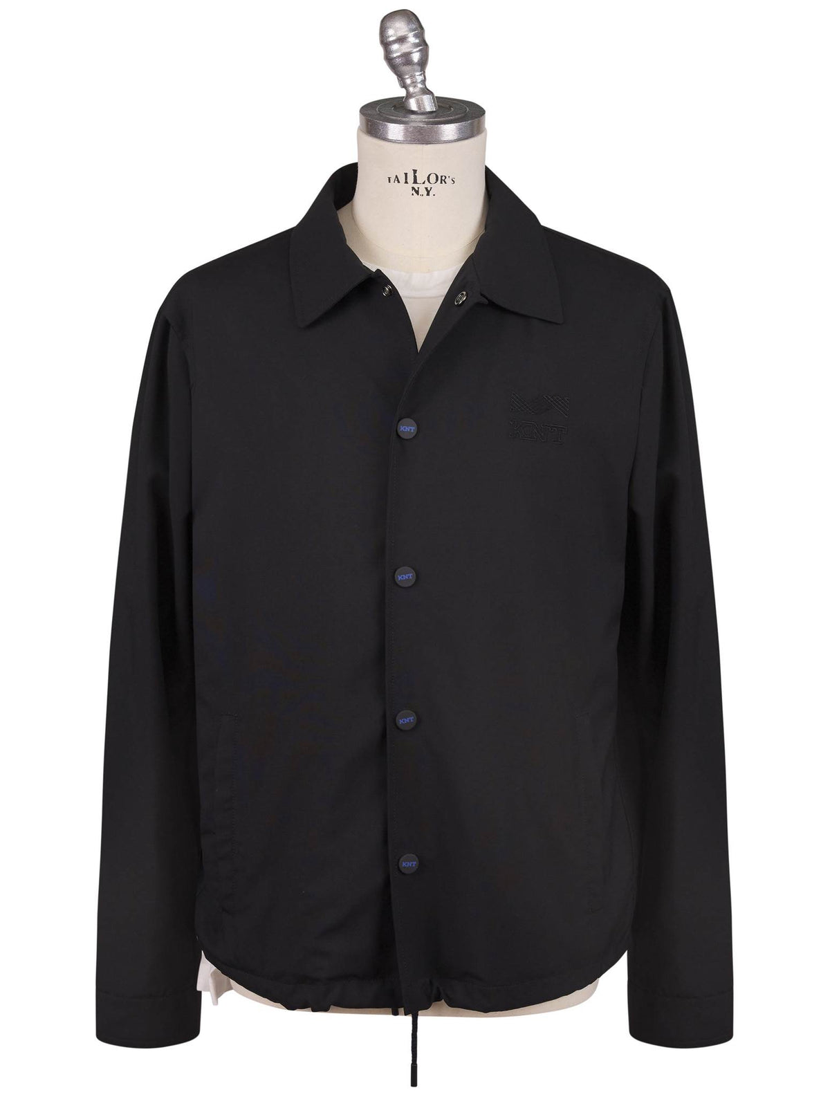 KNT Kiton Knt Black Virgin Wool Coat Black 000