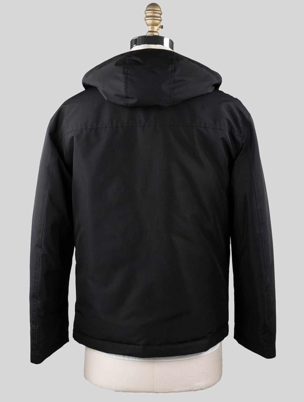 KNT Kiton Black Pl Coat