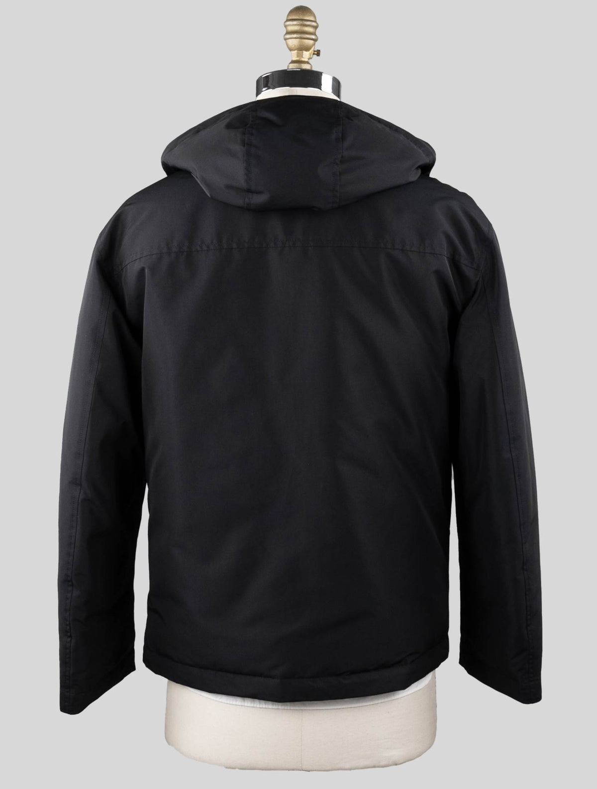 KNT Kiton Black Pl Coat