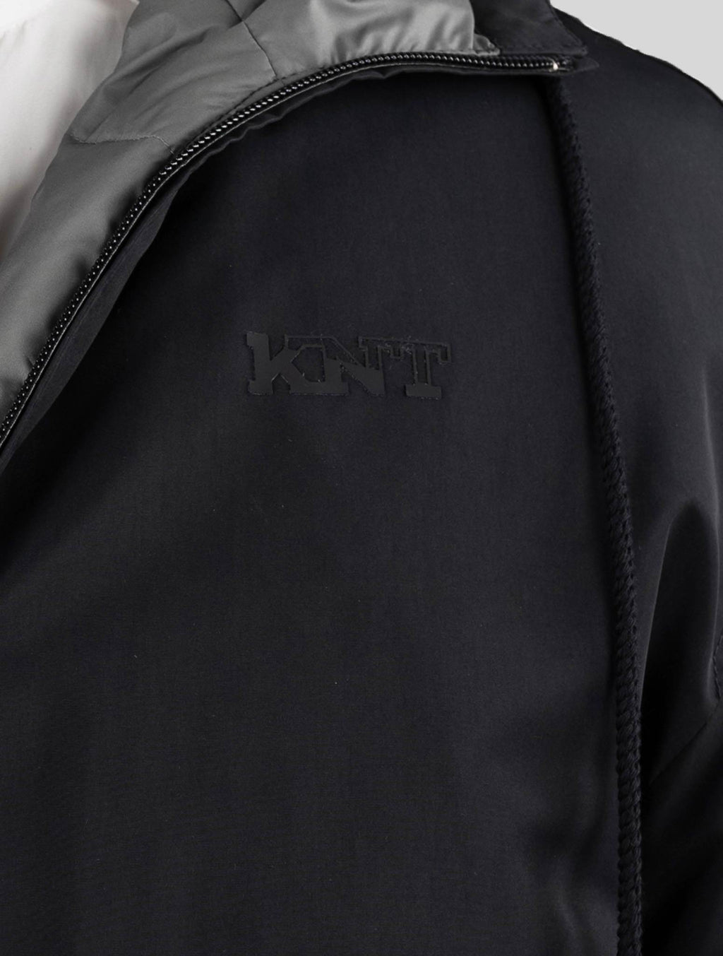 KNT Kiton Black Pl Coat