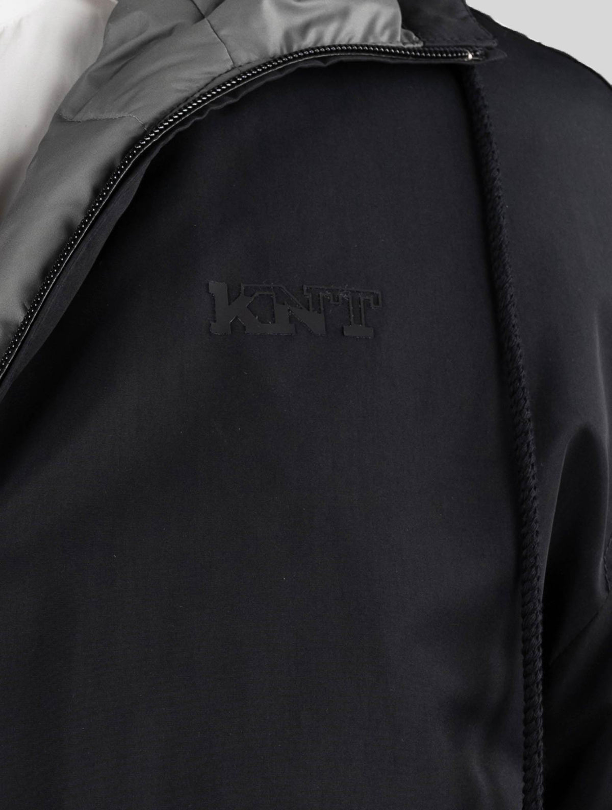 KNT Kiton Black Pl Coat