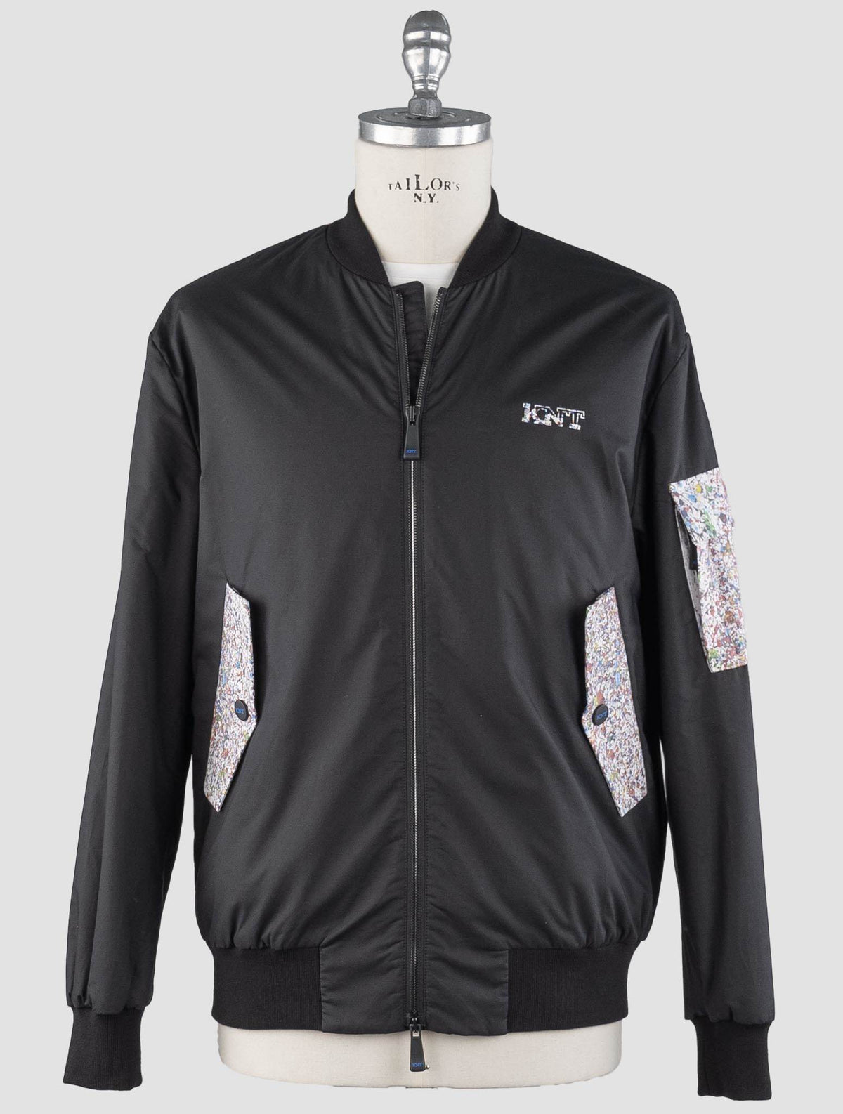 KNT KNT Kiton Black Cotton Coat Special Edition Black 000