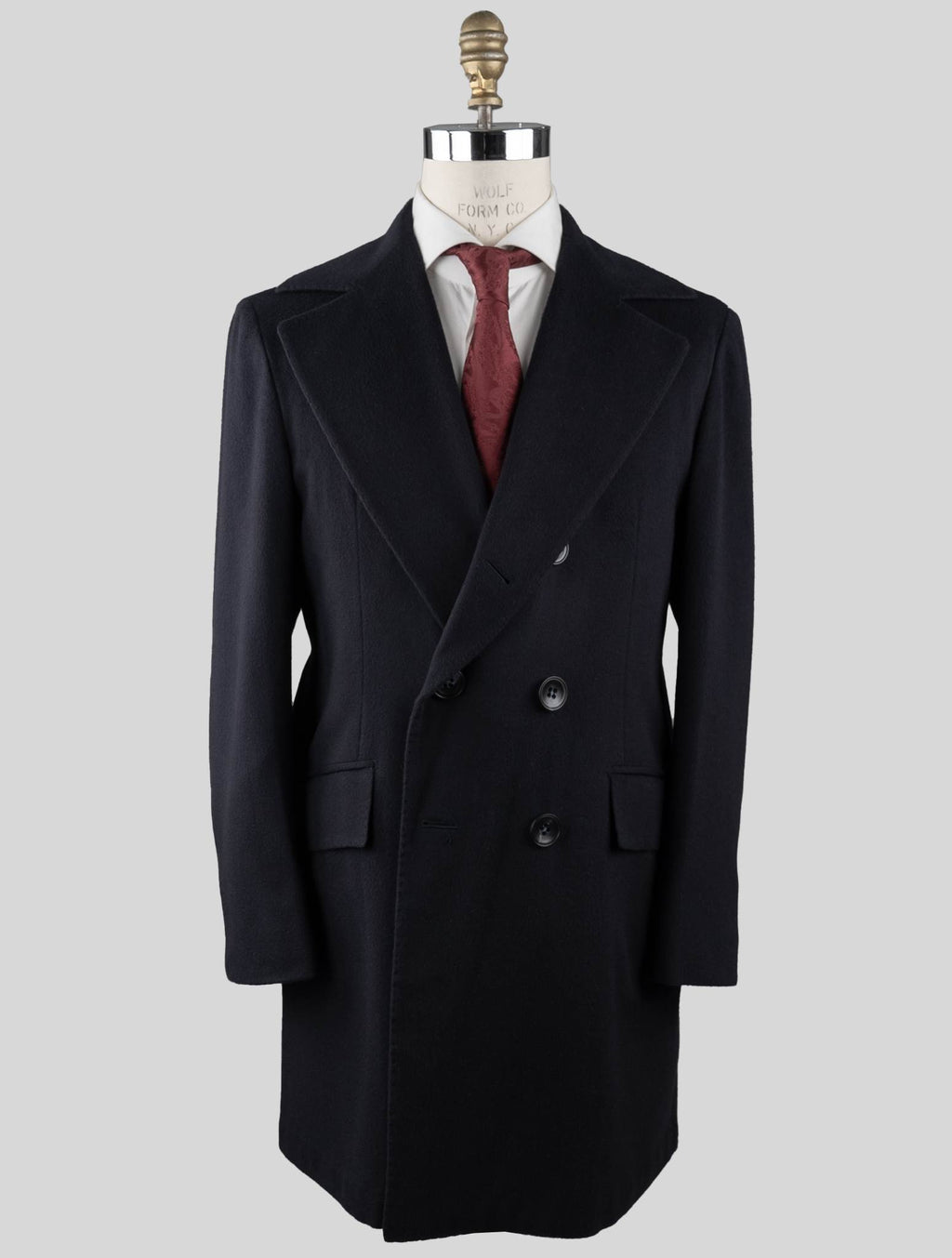 Kiton Blue Vicuna Perù Overcoat