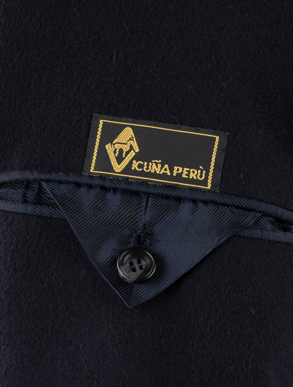 Kiton Blue Vicuna Perù Overcoat