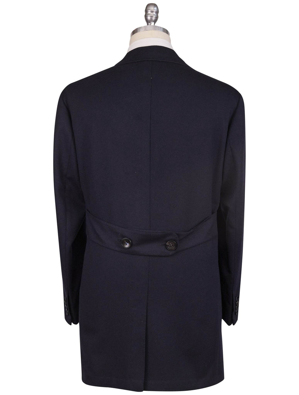 Kiton Blue Cashmere Overcoat