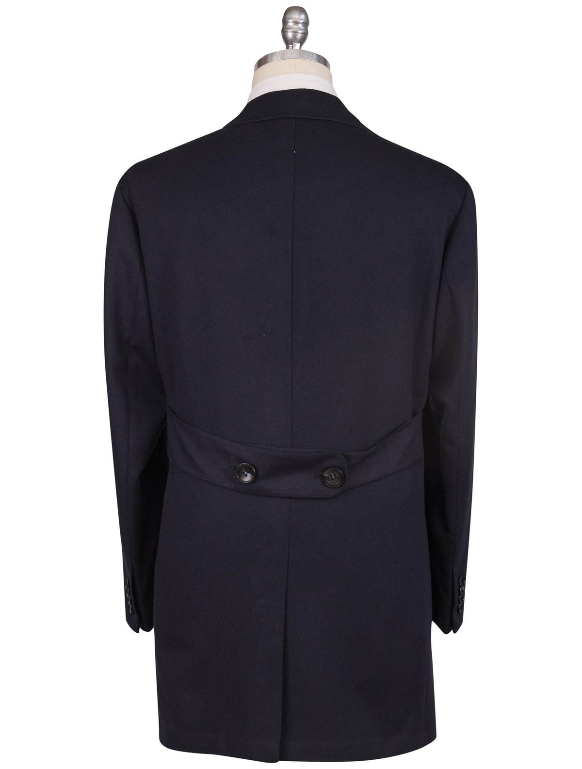 Kiton Blue Cashmere Overcoat