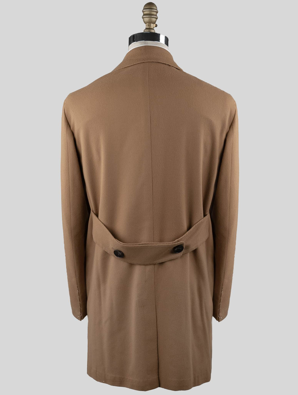 Kiton Beige Vicuna Perù Overcoat
